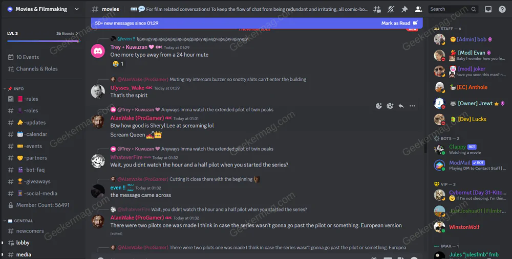 Discord Servers to Join - movies and film making