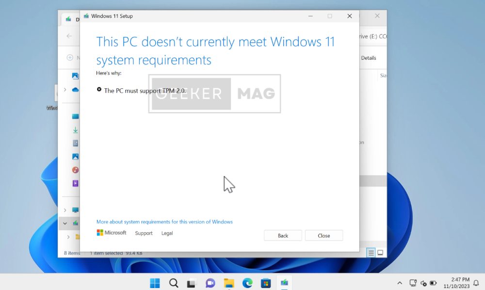 Windows 11 Upgrade (23H2) on Unsupported Hardware: The Cool Trick