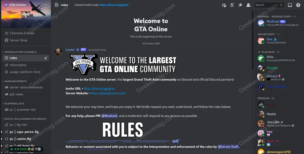 GTA Online !join !discord 