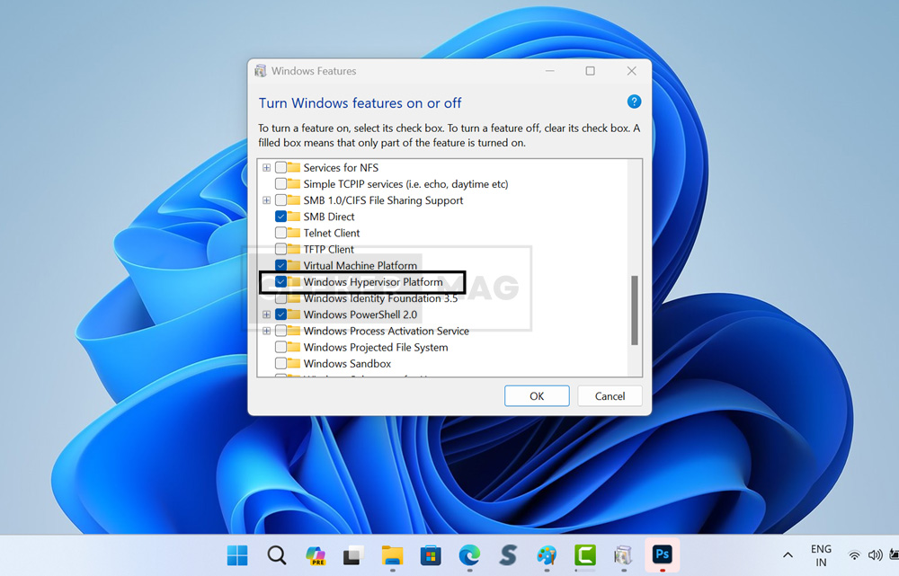 enable windows hypervisor platform in windows 11