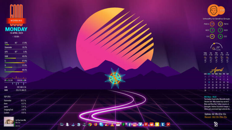 50 Rainmeter Skins That Will Rock Your Desktop in 2024