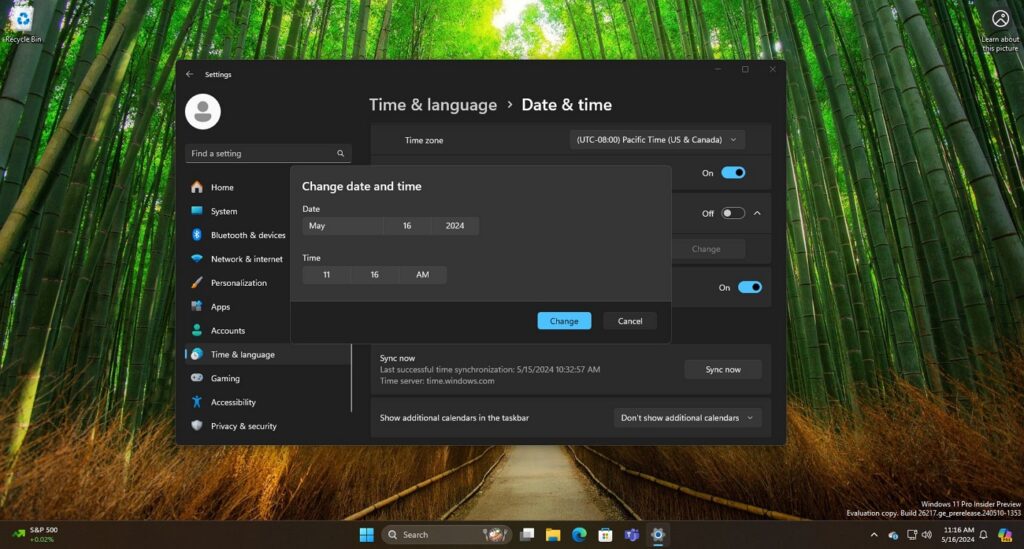 Microsoft finally updates the look of some Settings dialogs.