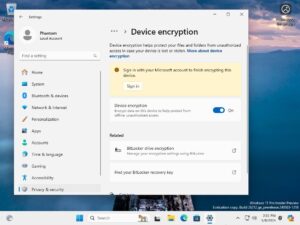 Windows 11 24H2: Bitlocker encryption enabled by default (Pro & Home)