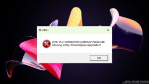 Missing Entry PcaWallpaperAppDetect in Windows 11 24H2.