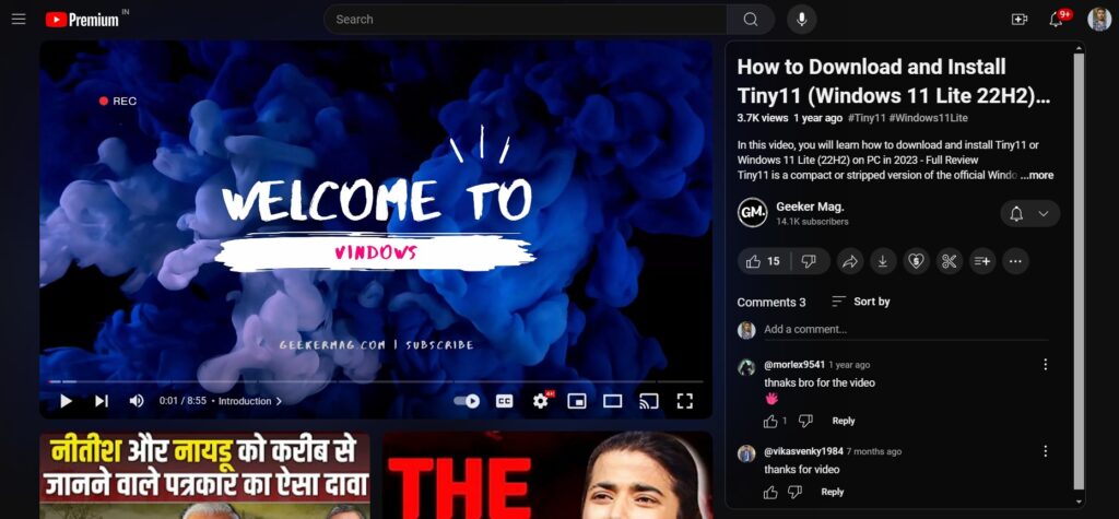 YouTube desktop new design.