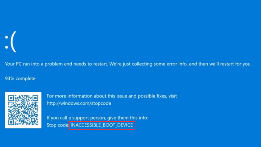How to Fix Inaccessible Boot Device in Windows 11/10 (BSOD)