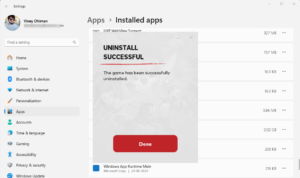 How to uninstall valorant from windows 11 pc