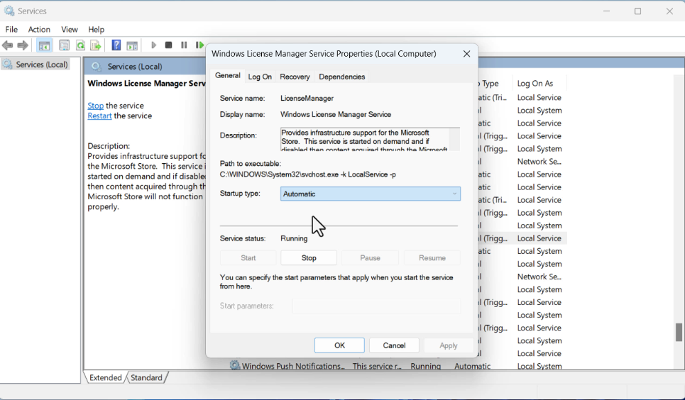 windows license manager service 