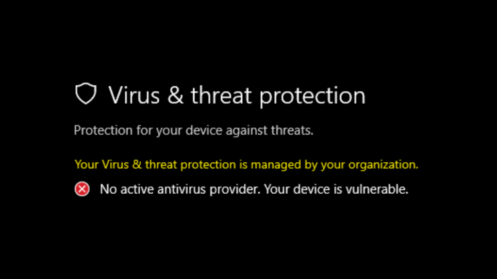 Fix 'Your Virus and Threat Protection is Managed by Your Organization' in Windows 11/10