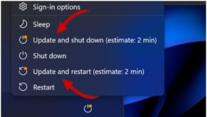 REMOVE UPDATE AND SHUTDOWN WINDOWS 11