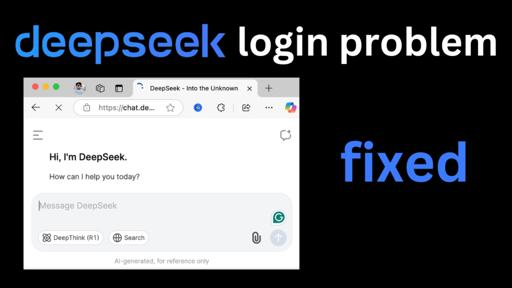 deepseek login problem