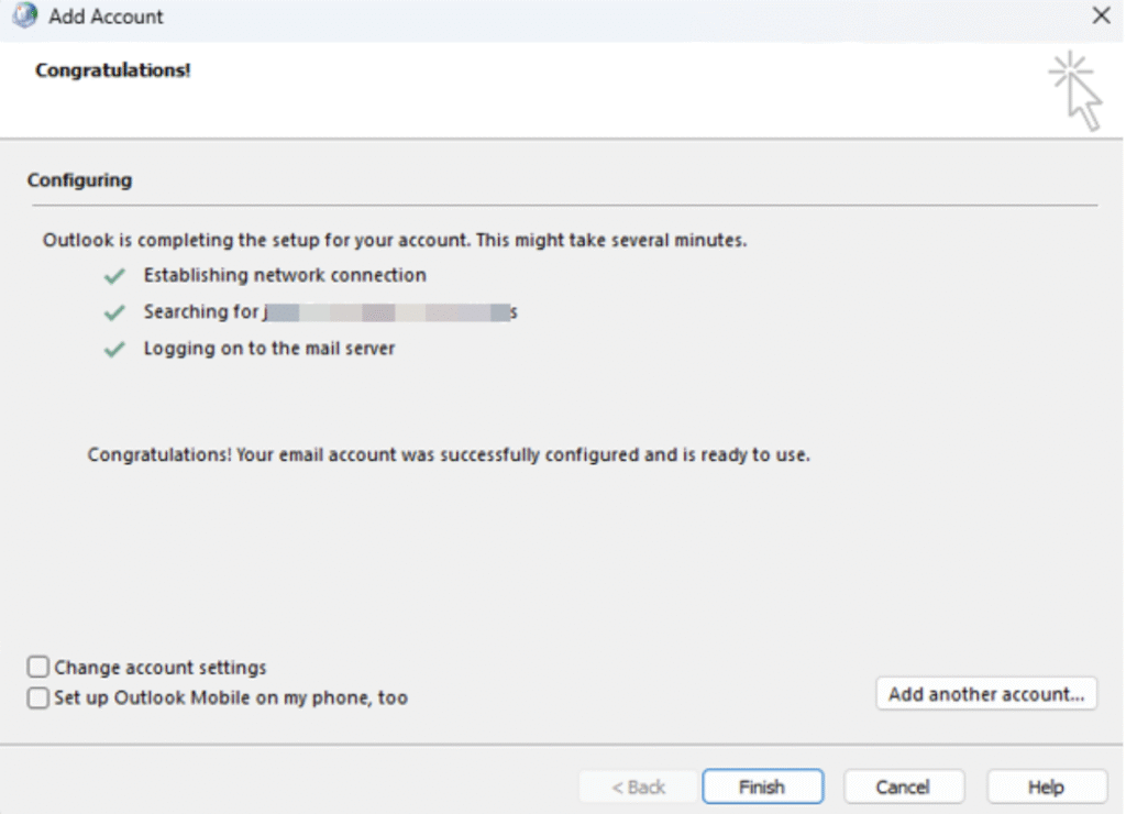 add account in outlook