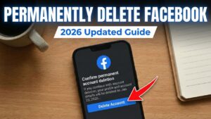 delete facebook account