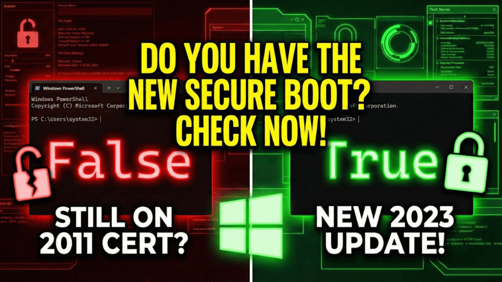 How to Check if Your PC has the New Windows UEFI CA 2023 Secure Boot Certificate