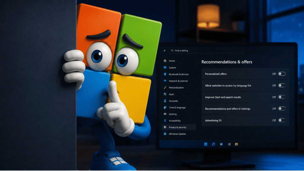 Windows 11 Is Tracking You for Ads? Disable These 5 Settings